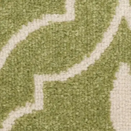 10' Ivory And Blue Floral Runner Rug Photo 3