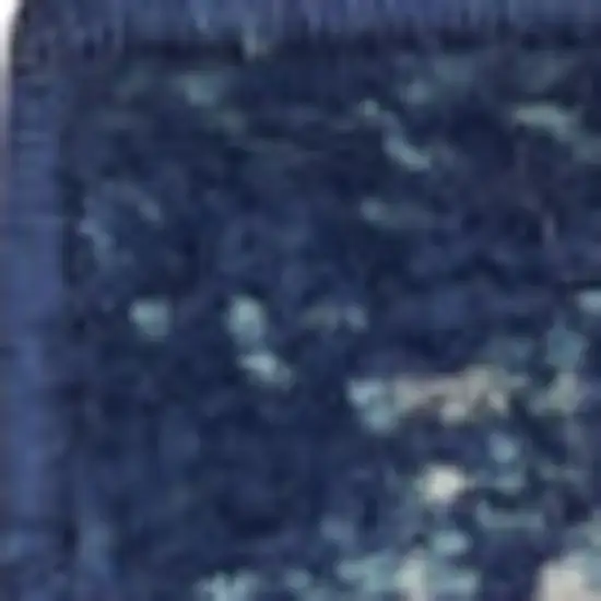 8' Ivory And Blue Medallion Runner Rug Photo 6