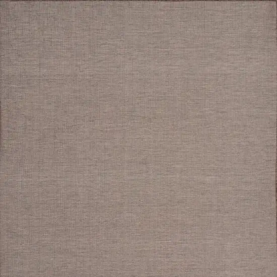 Ivory and Brown Damask Distressed Non Skid Area Rug Photo 7