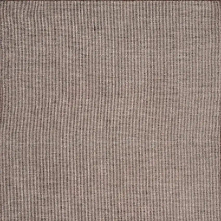 Ivory and Brown Damask Distressed Non Skid Area Rug Photo 7