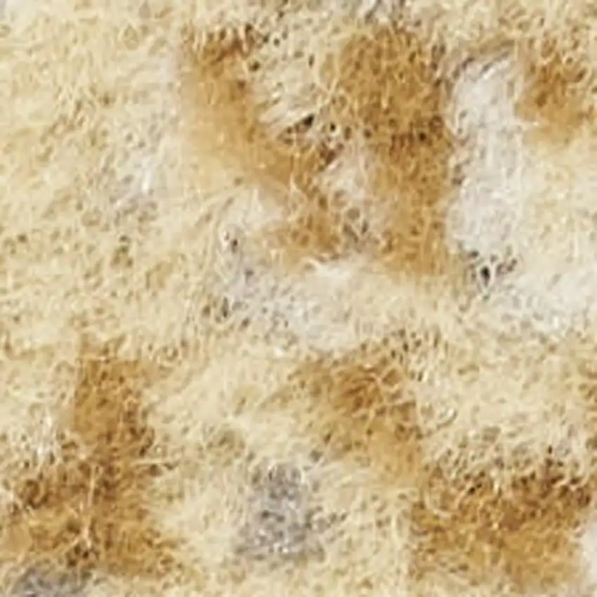 Ivory and Brown Geometric Non Skid Area Rug Photo 3