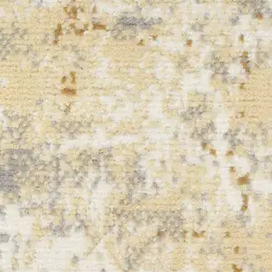 Photo of Ivory and Brown Geometric Non Skid Area Rug