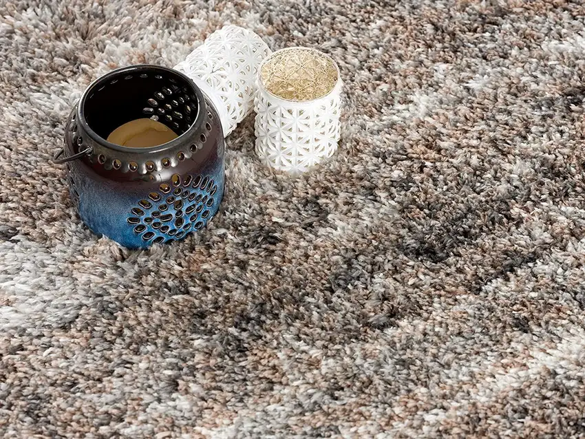 Ivory and Brown Retro Mod Area Rug Photo 6
