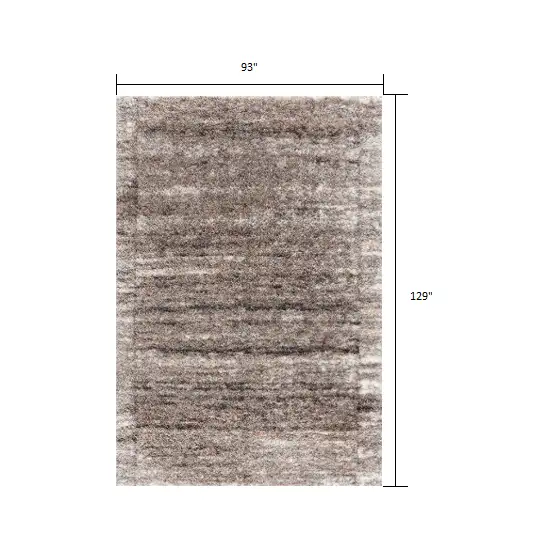 Ivory and Brown Retro Mod Area Rug Photo 3