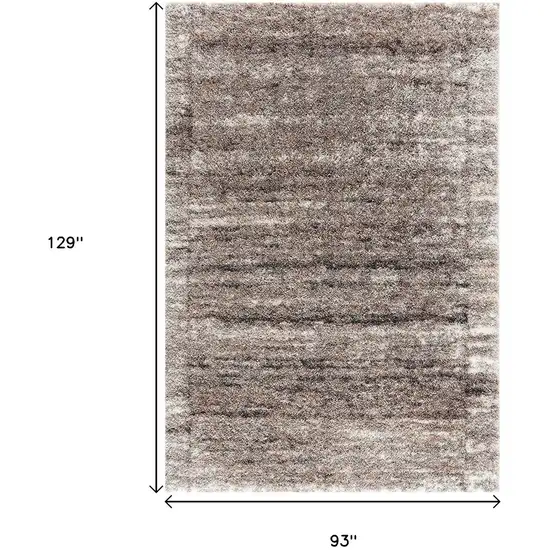 Ivory And Brown Retro Mod Area Rug Photo 3