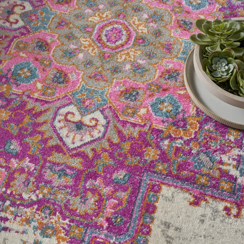 Fuchsia Power Loom Area Rug Photo 7