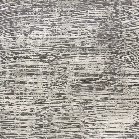Ivory and Gray Abstract Non Skid Area Rug Photo 7
