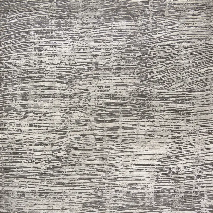 Ivory and Gray Abstract Non Skid Area Rug Photo 8