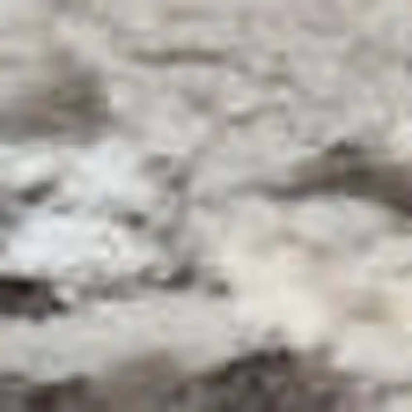 Ivory and Gray Abstract Non Skid Area Rug Photo 3