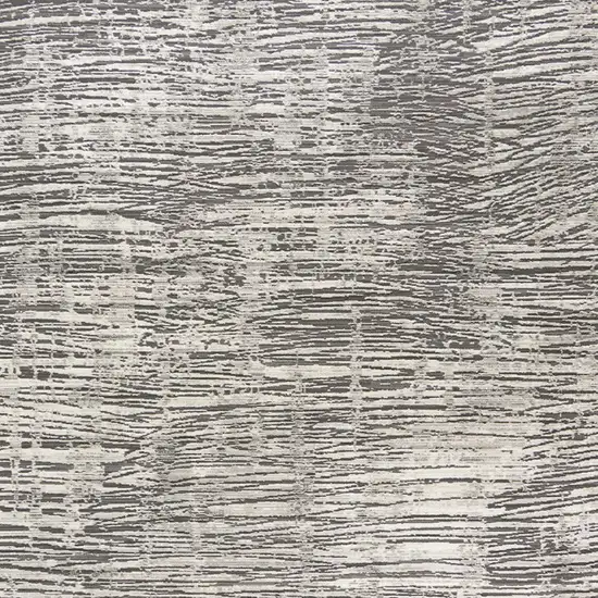Ivory and Gray Abstract Non Skid Area Rug Photo 8