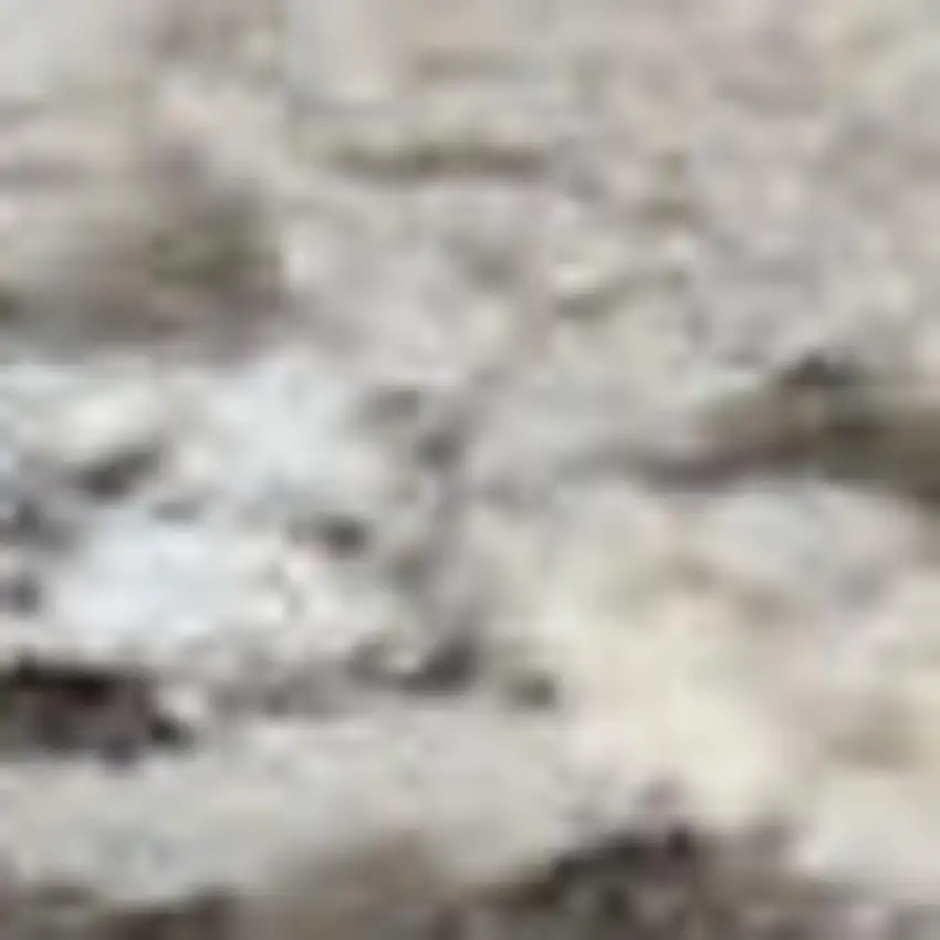 Ivory and Gray Abstract Non Skid Area Rug Photo 3