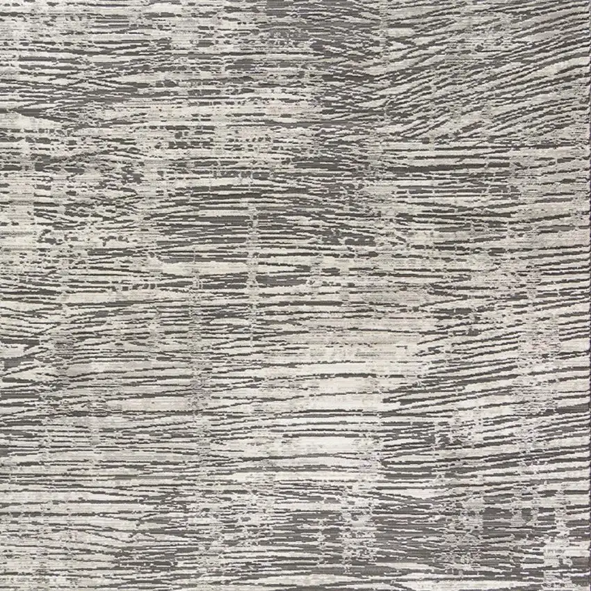 Ivory and Gray Abstract Non Skid Area Rug Photo 4