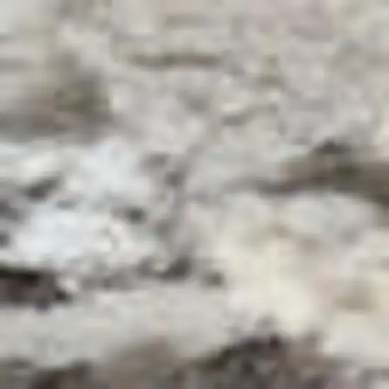 Ivory and Gray Abstract Non Skid Area Rug Photo 1