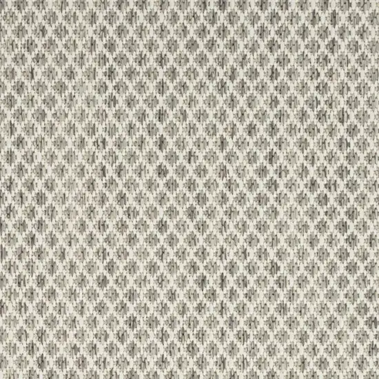 Ivory and Gray Abstract Non Skid Area Rug Photo 1