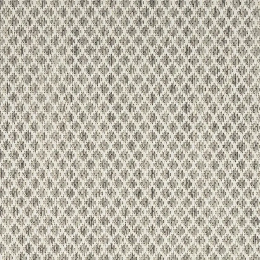 Ivory and Gray Abstract Non Skid Area Rug Photo 1