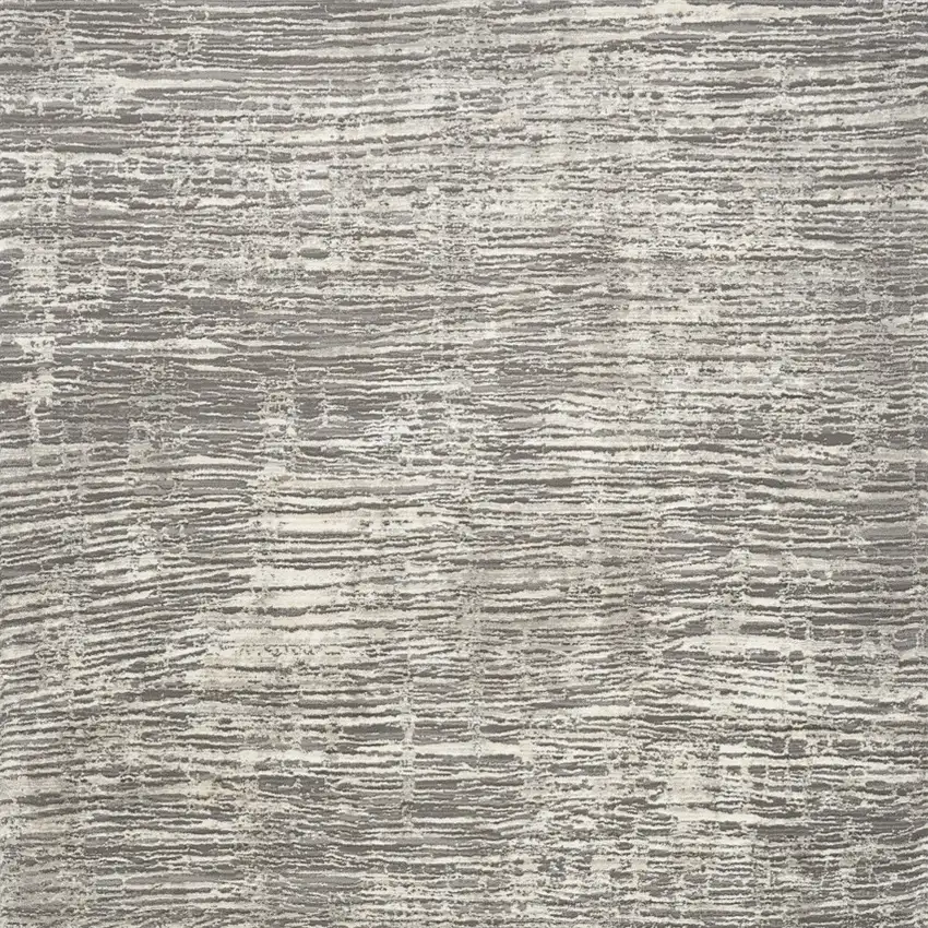 Ivory and Gray Abstract Non Skid Area Rug Photo 7