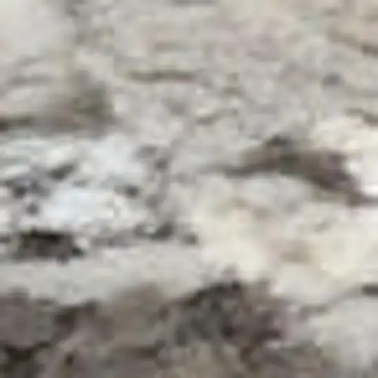 Ivory and Gray Abstract Non Skid Area Rug Photo 1