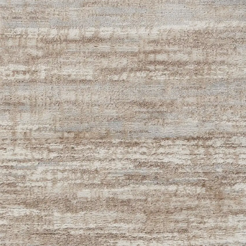 Ivory and Gray Abstract Non Skid Area Rug Photo 3