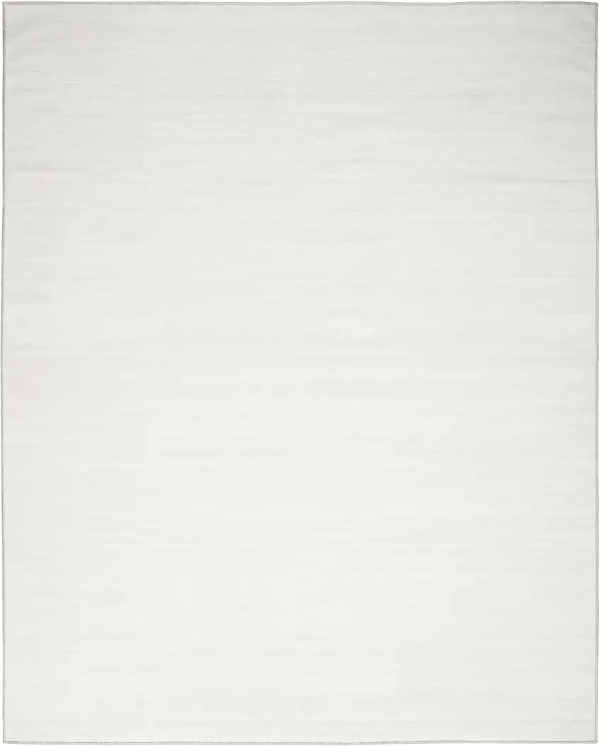 Ivory and Gray Abstract Washable Area Rug Photo 7