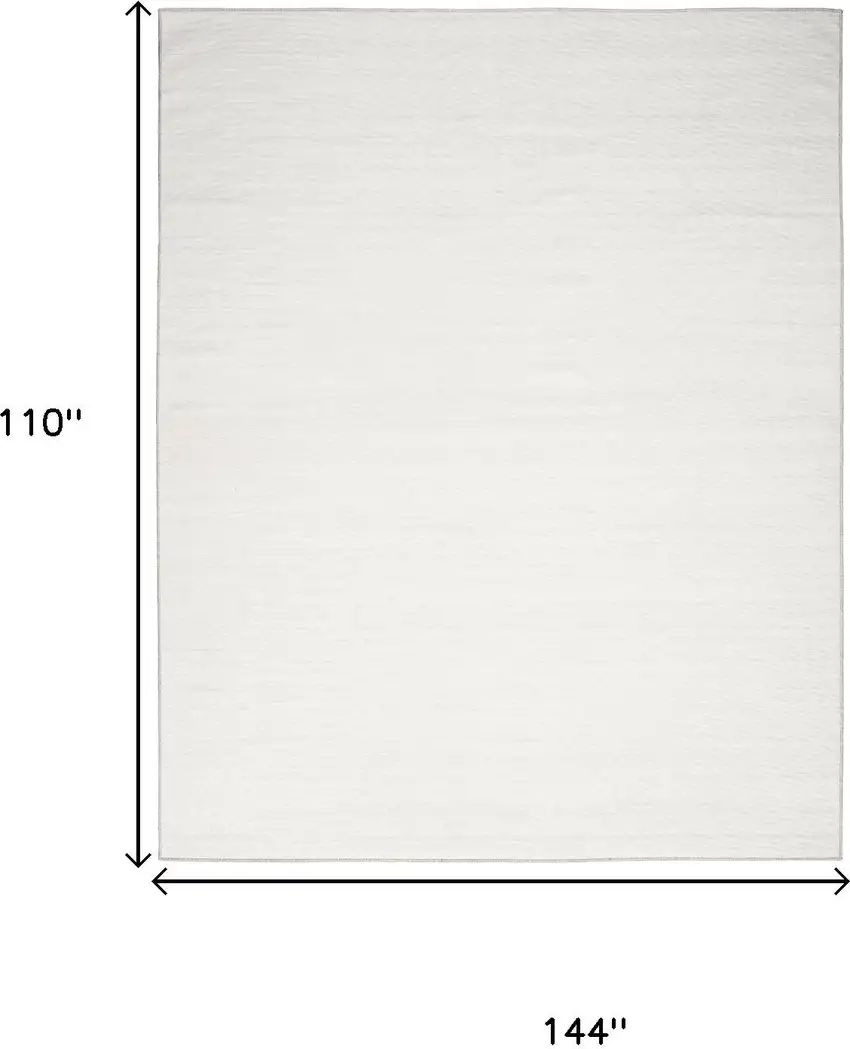 Ivory and Gray Abstract Washable Area Rug Photo 3