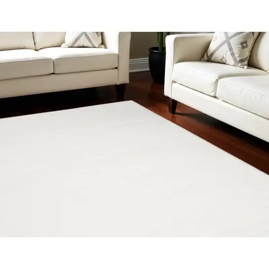 Ivory and Gray Abstract Washable Area Rug Photo 1