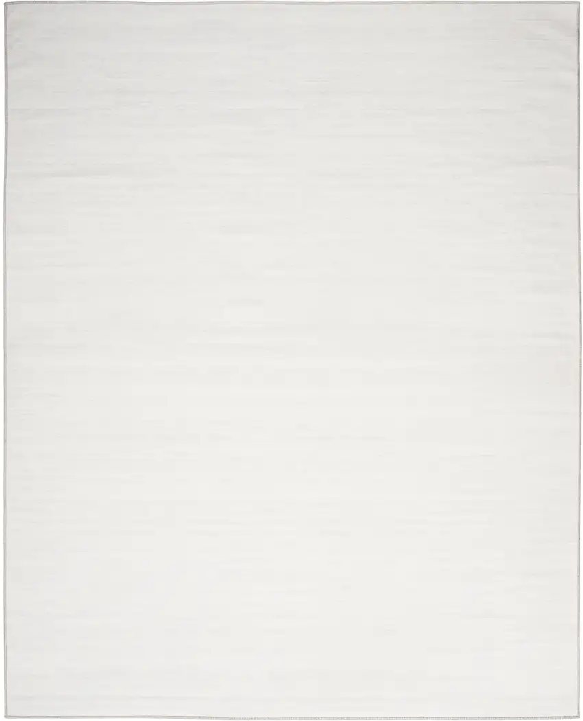 Ivory and Gray Abstract Washable Area Rug Photo 9