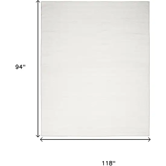 Ivory and Gray Abstract Washable Area Rug Photo 3