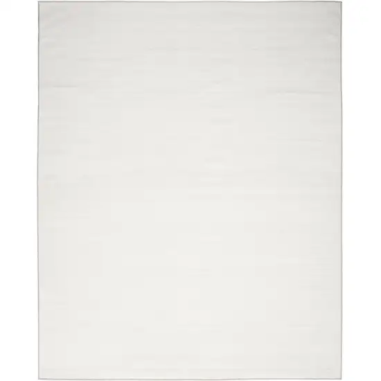 Ivory and Gray Abstract Washable Area Rug Photo 7