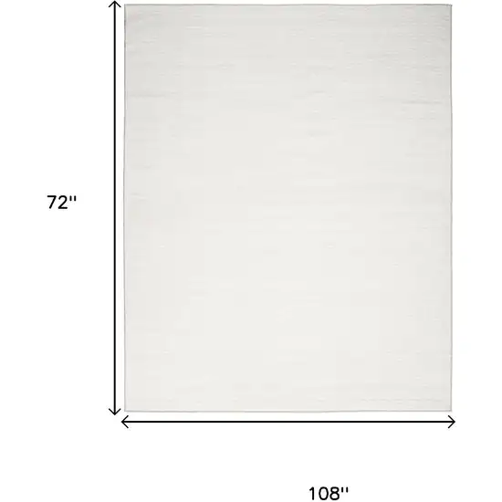 Ivory and Gray Abstract Washable Area Rug Photo 3