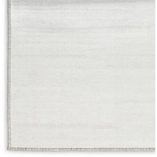 Ivory and Gray Abstract Washable Area Rug Photo 8