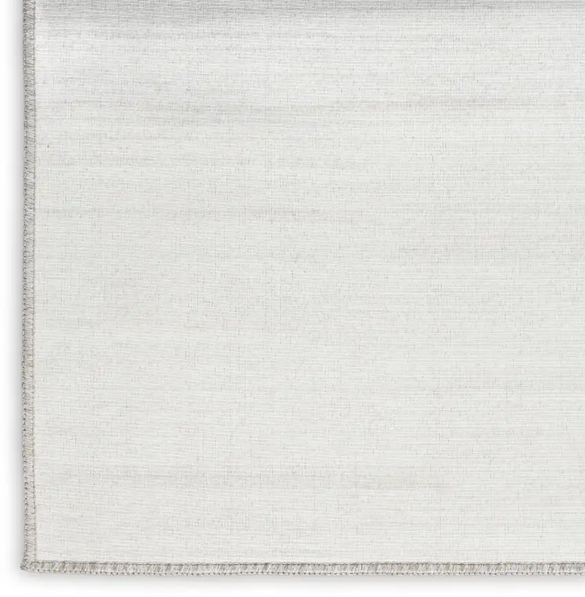 Ivory and Gray Abstract Washable Area Rug Photo 8