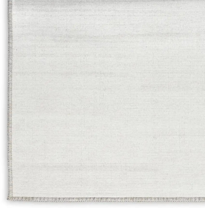 Ivory and Gray Abstract Washable Area Rug Photo 7
