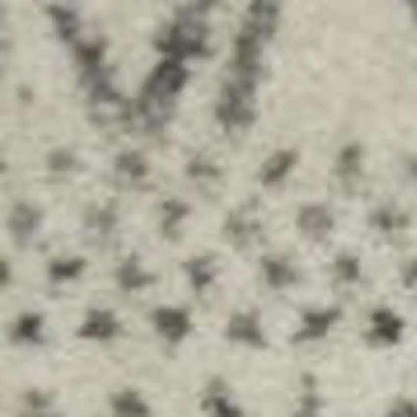 Gray And Ivory Geometric Area Rug Photo 3