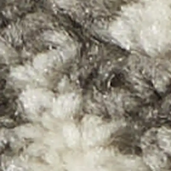 Gray And Ivory Geometric Distressed Area Rug Photo 3