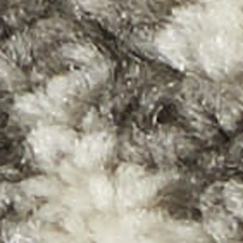 Gray And Ivory Geometric Distressed Area Rug Photo 3