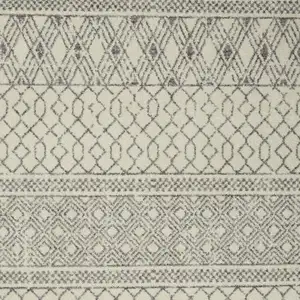 Photo of Ivory and Gray Geometric Area Rug