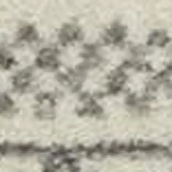 Gray And Ivory Geometric Area Rug Photo 3