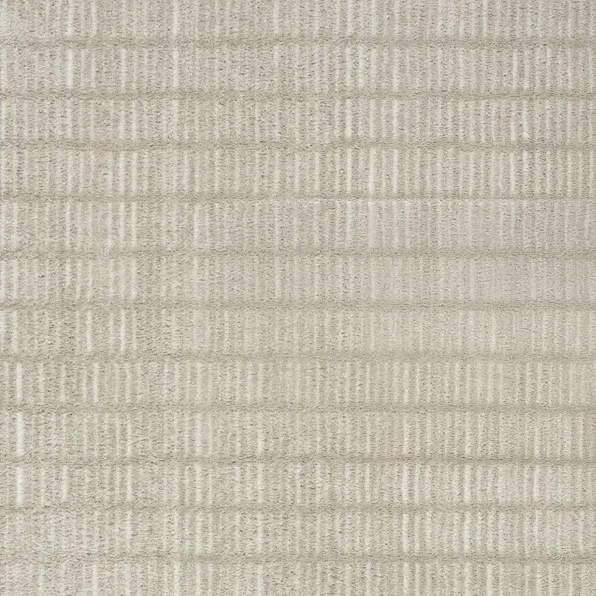 Ivory and Gray Geometric Area Rug Photo 4