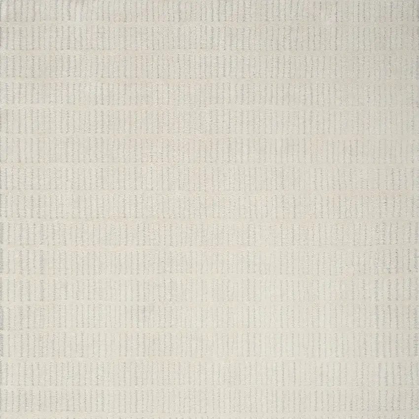 Ivory and Gray Geometric Area Rug Photo 6