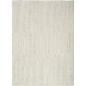 Photo of Ivory and Gray Geometric Area Rug
