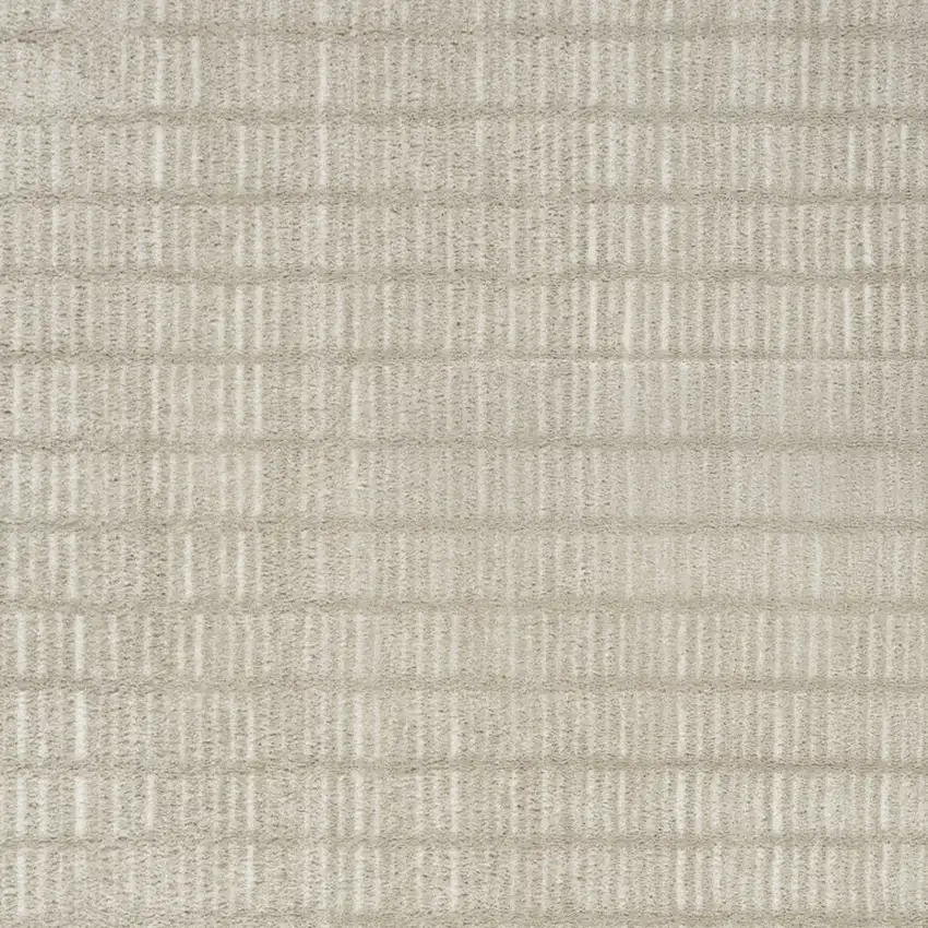 Ivory and Gray Geometric Area Rug Photo 4