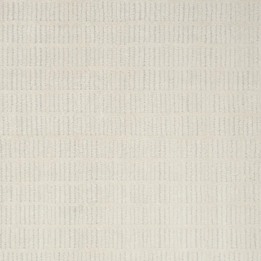 Ivory and Gray Geometric Area Rug Photo 9