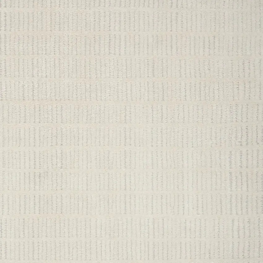 Ivory and Gray Geometric Area Rug Photo 9