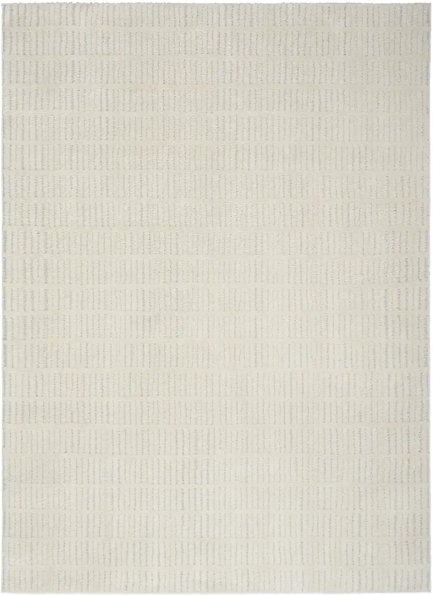 Ivory and Gray Geometric Area Rug Photo 1