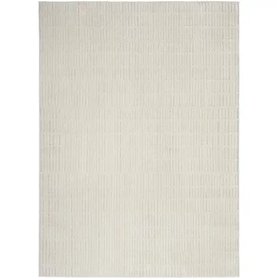Ivory and Gray Geometric Area Rug Photo 3
