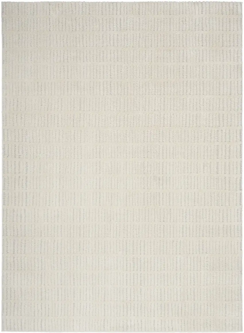 Ivory and Gray Geometric Area Rug Photo 3