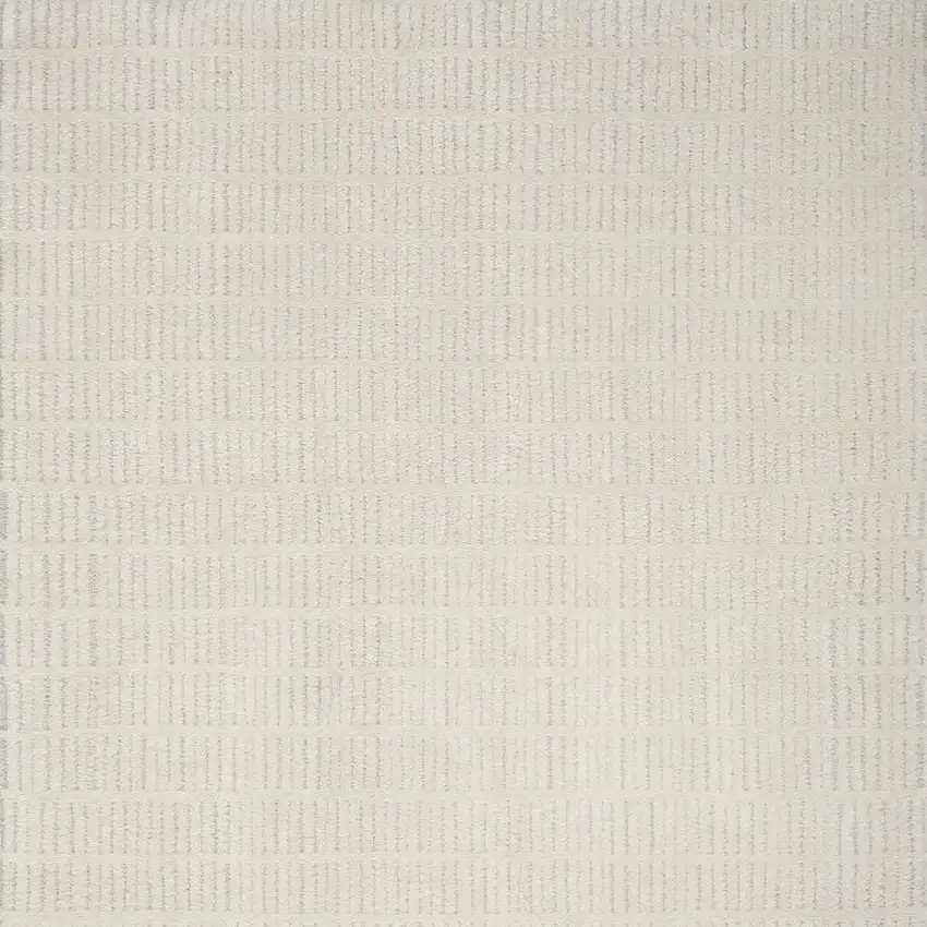 Ivory and Gray Geometric Area Rug Photo 4
