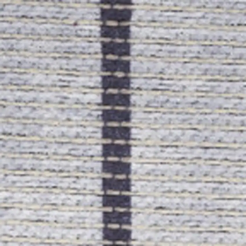 Ivory and Gray Geometric Power Loom Washable Area Rug Photo 1