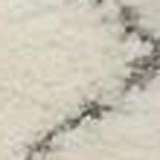 Ivory and Gray Geometric Shag Area Rug Photo 3