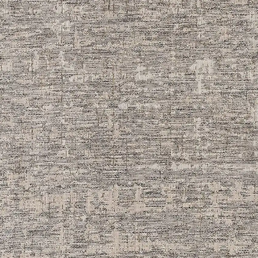 Gray and Ivory Abstract Area Rug Photo 4